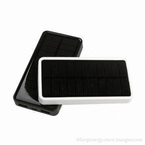 Solar Charger, Dual USB Solar Power Bank 5,000mAh